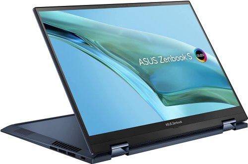 ASUS Zenbook S 13 Flip OLED 13.3" OLED Touch Display, Intel Evo Platform, Core i7-1260P CPU, Intel Iris Xe Graphics, 16GB RAM, 1TB SSD, Windows 11 Pro, Ponder Blue...