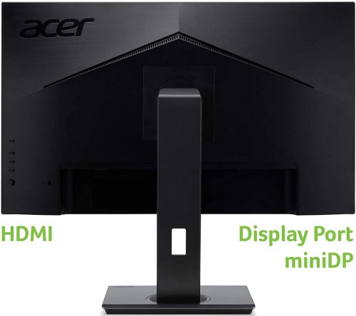 Acer B247YU bmiipprx 23.8" IPS Monitor - 2560x1440 - 75Hz Refresh Rate - 4ms GTG - Adaptive-Sync - Built-in 2W Speakers - 2x HDMI - DisplayPort 1.2 - Mini-DisplayPort..