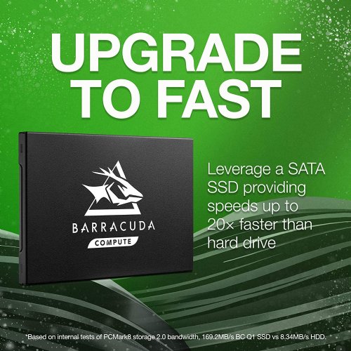 Seagate BarraCuda Q1 SSD 960GB Internal Solid State Drive - 2.5 Inch SATA 6Gb/s for PC Laptop Upgrade 3D QLC NAN...(ZA960CV1A001)