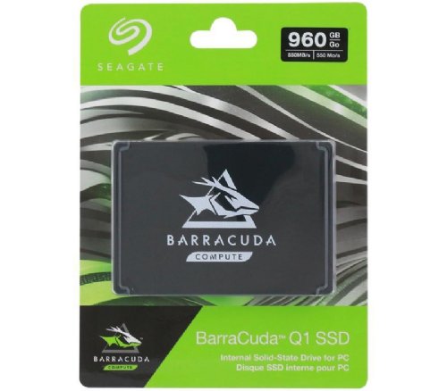 Seagate BarraCuda Q1 SSD 960GB Internal Solid State Drive - 2.5 Inch SATA 6Gb/s for PC Laptop Upgrade 3D QLC NAN...(ZA960CV1A001)