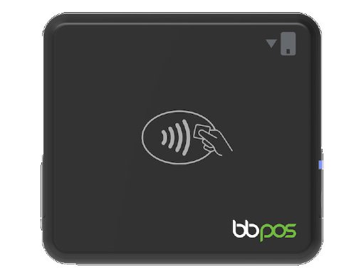 BBPOS Chipper 2X BT Wireless Mobile Credit Card Reader for iPad, iPhone or Android Phone with the iProcess app.