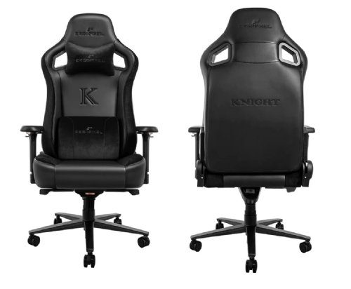 Ergopixel Knight Premium Gaming Chair - Black, This chair offers customizable lumbar support and ergonomic features that have been scientifically validated....