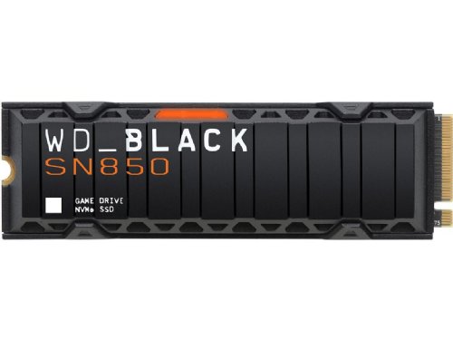 Western Digital Black 500GB SN850 NVMe Internal Gaming SSD Solid State Drive with Heatsink - Works with Playstation 5, Gen4 PCIe, M.2 2280, Up to 7,000 MB/...