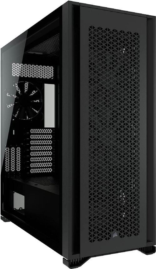 Corsair 7000D Airflow Full-Tower ATX PC Case, 140mm AirGuide fans and PWM fan repeater, RapidRoute cable management system makes it simple and fast, Black...(CC-9011218-WW)