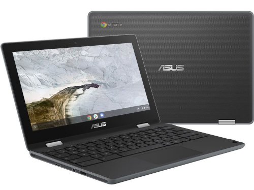 ASUS ChromeBook, Dark Grey, Intel Celeron N4020 1.1GHz (Turbo up to 2.8GHz), 4GB LPDDR4 (on board), 32GB eMMC, 11.6HD (1366 x 768), Touch Screen, Intel UHD Graph...
