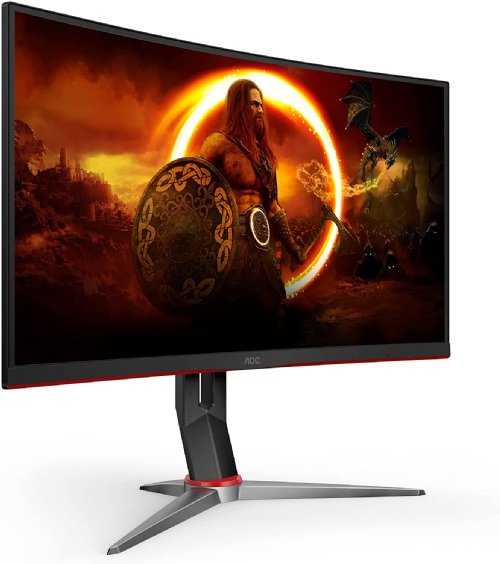 AOC 32" Curved Frameless  VA Panel LED 165Hz FHD Gaming Monitor, 1ms Response Time,  FreeSync, 50M:1, 250 cd/m2, VGA, Display Port 1.2 and 2 x HDMI 2.0 connections...