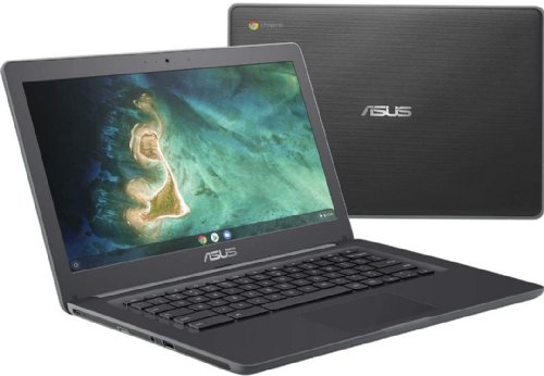 ASUS ChromeBook Dark Grey No Touch Screen 14.0//220nits//HD (1366 x 768) 16:9//Anti-glare//NTSC: 45 Intel Dual-Core Celeron N3350 1.1GHz (Turbo up to 2.4GH...
