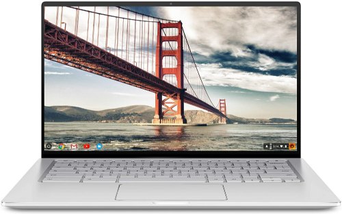 ASUS Chromebook Flip, Silver, Core m3-8100Y 1.1GHz, 4GB LPDDR3, 64GB EMMC, 14.0 FHD (1920 x 1080), Touch Screen, 720p HD camera, Wi-Fi 5(802.11ac), BT 4.0 (Dual b...