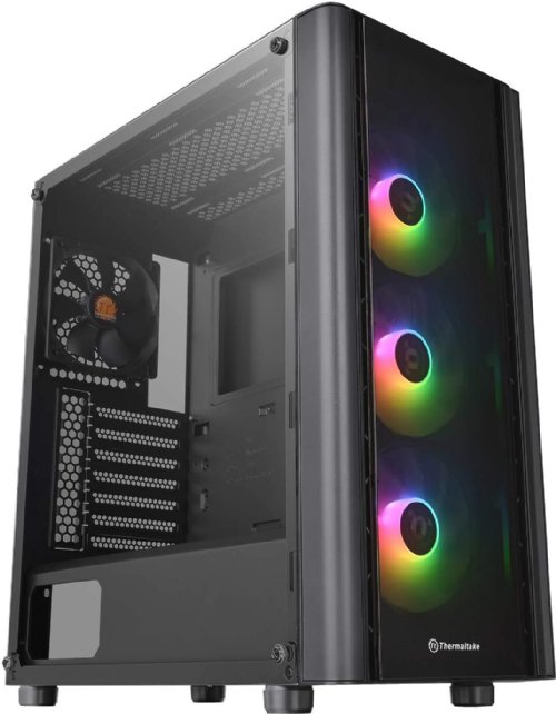 Thermaltake V250 Motherboard Sync ARGB ATX Mid-Tower Chassis with 3 120mm 5V Addressable RGB Fan + 1 Black 120mm Rear Fan Pre-Installed...