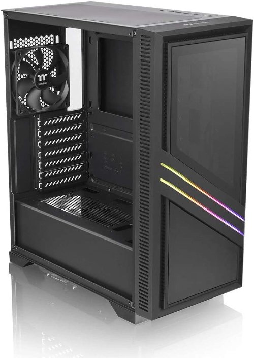 Thermaltake Versa T35 Tempered Glass RGB ATX Case, Black...