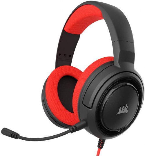 CORSAIR HS35 STEREO Gaming Headset, Red,20Hz - 20 kHz Headphones Frequency Response,100Hz - 10kHz Microphone Frequency Response,2 years Warranty ...
