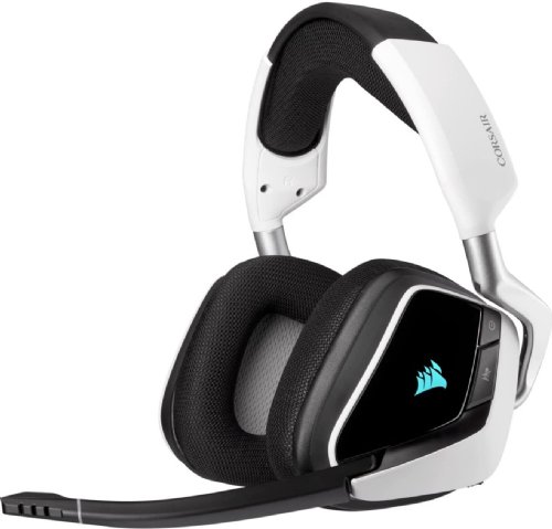Corsair Gaming VOID RGB Elite Wireless Premium Gaming Headset with 7.1 Surround Sound, White,Two Years (CA-9011202-NA) ...
