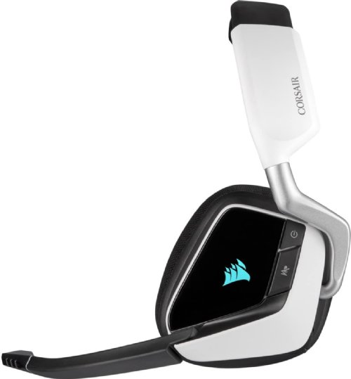 Corsair Gaming VOID RGB Elite Wireless Premium Gaming Headset with 7.1 Surround Sound, White,Two Years (CA-9011202-NA) ...