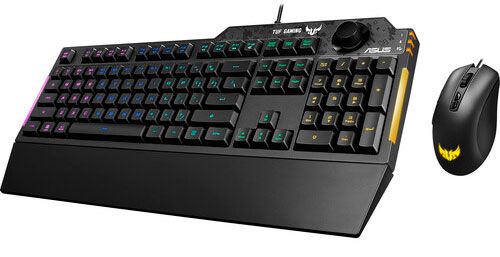 ASUS TUF Gaming Keyboard Mouse Combo (K1 RGB Keyboard, M3 Lightweight Mouse, Aura Sync RGB Lighting, Comfortable & Rugged Design, Armoury Crate Software, P...