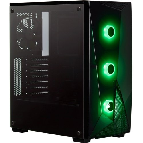 Corsair Carbide Series Spec-DELTA RGB Tempered Glass Mid-Tower ATX Gaming Case Black Cases CC-9011166-WW, Temprered Glass...