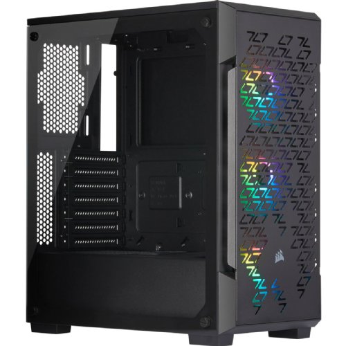 Corsair iCUE 220T RGB Airflow Tempered Glass Mid-Tower Smart Case, Out of the box with Corsair iCUE softwarE, Black...(CC-9011173-WW)