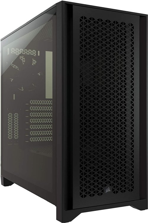 Corsair 4000D Airflow Tempered Glass Mid-Tower ATX Case, RapidRoute cable management system, Black...(CC-9011200-WW) 