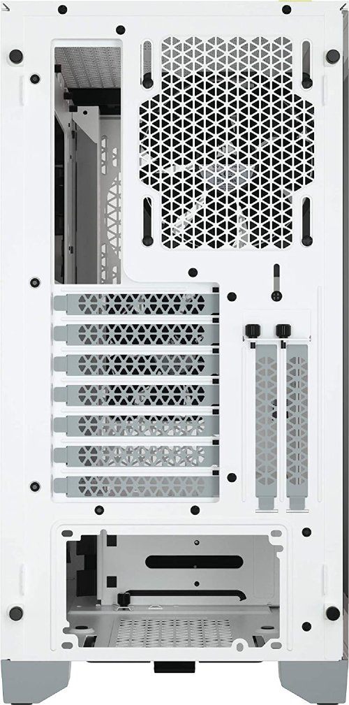 Corsair 4000D Airflow Tempered Glass Mid-Tower ATX Case, RapidRoute cable management system, White...(CC-9011201-WW)