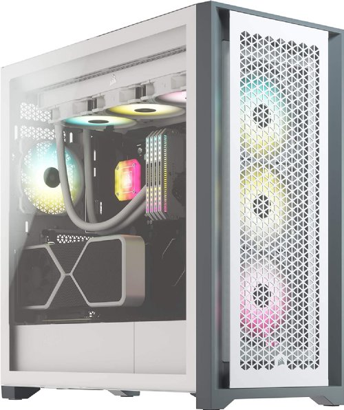 Corsair 5000D Airflow Tempered Glass Mid-Tower ATX PC Case, RapidRoute Cable Management System, Tool-Free Tempered Glass Side Panel, White...