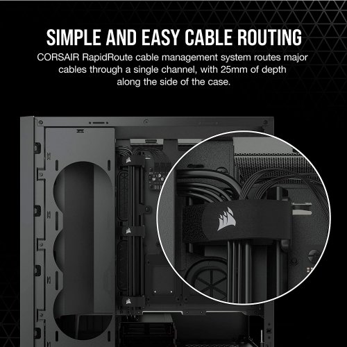 Corsair iCUE 7000X RGB Full Tower ATX PC Case, Tempered Glass, RapidRoute cable management system makes it simple and fast, Black, 2 Year Warranty...(CC-9011226-WW)