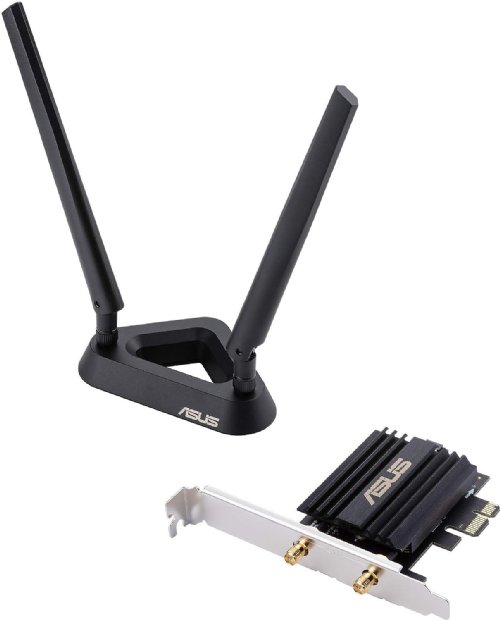 ASUS  AX3000 (PCE-AX58BT) Next-Gen WiFi 6 Dual Band PCIe Wireless Adapter with Bluetooth 5.0 - OFDMA, 2x2 MU-MIMO and WPA3 Security, 2 years