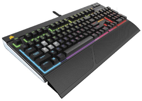 Corsair STRAFE RGB Gaming Keyboard, Backlit Multicolour LED, Cherry MX Red (CH-9000227-NA) ...