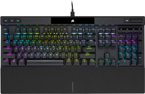 Corsair K70 RGB PRO Wired Mechanical Gaming Keyboard (CHERRY MX RGB Speed Switches: Linear and Rapid, 8,000Hz Hyper-Polling, PBT DOUBLE-SHOT PRO Keycaps...