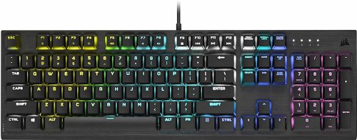 Corsair K60 RGB Pro Low Profile Mechanical Gaming Keyboard - Cherry MX Low Profile Speed Mechanical Keyswitches - Slim and Streamlined Durable Aluminum Frame - Customizable...