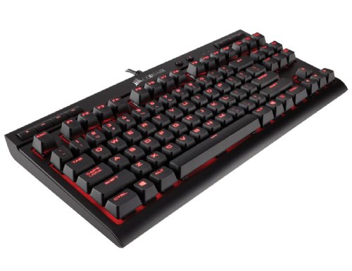 Corsair Gaming K63 Compact Mechanical Keyboard, Backlit Red LED, Cherry MX Red (NA) (CH-9115020-NA) ...