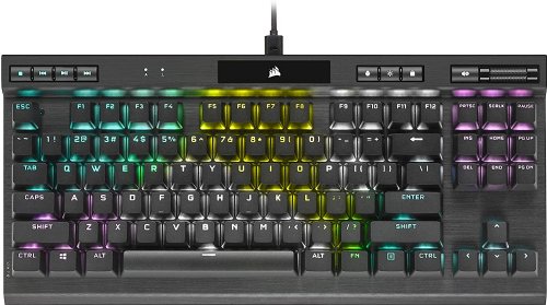 Corsair K70 RGB TKL - CHAMPION SERIES Tenkeyless Mechanical Gaming Keyboard - CHERRY MX SPEED Keyswitches - Durable Aluminum Frame - Per-Key RGB LED Backlighting...