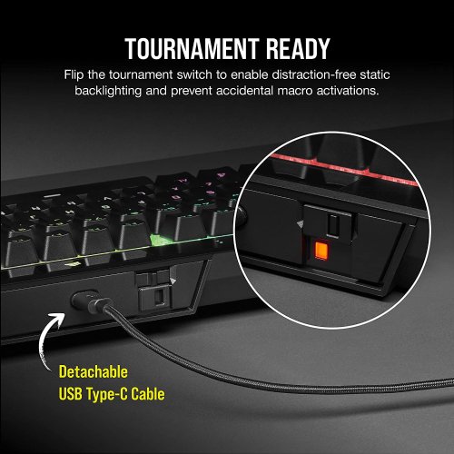 Corsair K70 RGB TKL - CHAMPION SERIES Tenkeyless Mechanical Gaming Keyboard - CHERRY MX SPEED Keyswitches - Durable Aluminum Frame - Per-Key RGB LED Backlighting...