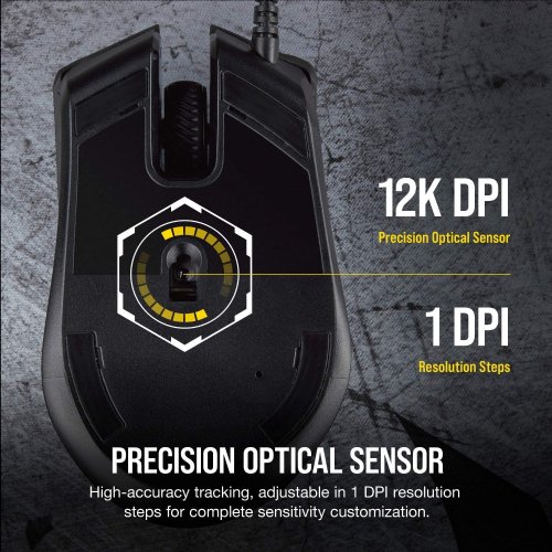 Corsair Harpoon PRO - RGB Gaming Mouse - Lightweight Design - 12,000 DPI Optical Sensor, Wired Pro...(CH-9301111-NA)