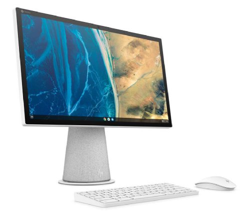 HP Chromebase 21.5 inch, All-in-One Desktop 22-aa0049, Pentium Gold 6405U, 8GB DDR4 SDRAM, 64 GB Emmc, 10-point touch-enabled 21.5 FHD (1920 x 1080), Intel UHD Graphics
