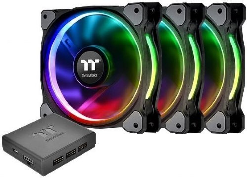 Thermaltake Riing 14 RGB PLUS Fan TT Premium Edition 3 Pack (CL-F056-PL14SW-A) ...