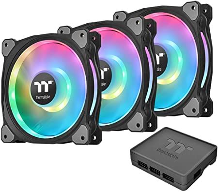 Thermaltake Riing Duo 12 RGB Radiator Fan TT Premium Edition 3 Pack/Fan/12025/PWM 500 1500rpm/Dual Riing/LED software control (CL-F073-PL12SW-A) ...