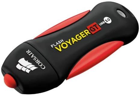 Corsair Flash Voyager GT USB 3.0 128GB, Read 230MBs - Write 160MBs, Plug and Play (CMFVYGT3C-128GB) ...