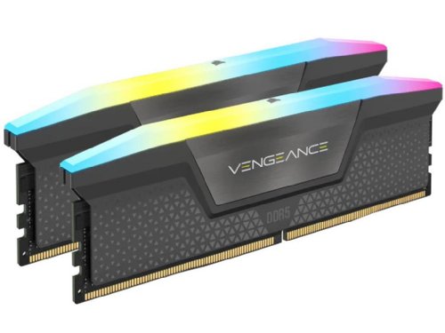 Corsair Vengance AMD EXPO, DDR5 6000MT/s 64GB 2x32GB DIMM, Unbuffered, 40-40-40-77, Std PMIC,  Cool Grey Heatspreader, RGB LED, 1.35V...