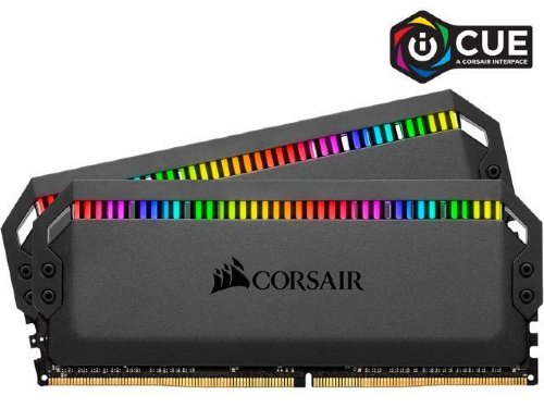 Corsair DDR4 4000MHZ 16GB 2X8GB DIMM, Dominator Platinum RGB C19, Black (CMT16GX4M2K4000C19) ...