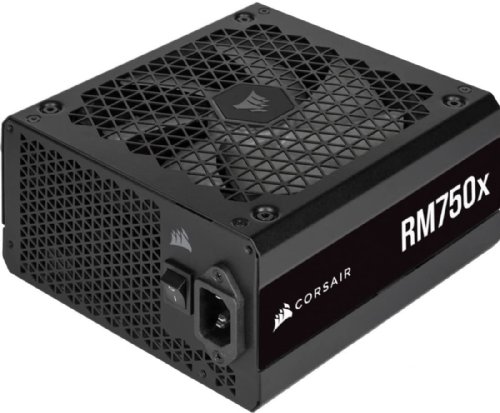 Corsair RMx Series RM750x,750 Watt, GOLD, Fully Modular Power Supply, 100% Industrial-grade, 105°C rated Japanese capacitors, A 135mm ML fan utilizes a magnetic levitation...