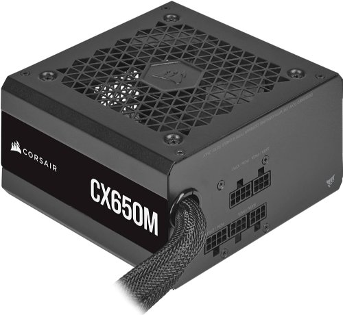 Corsair CX650M 650W 80PLUS Bronze, Semi-Modular, ATX12V v2.4 and EPS 2.92, 120mm fan, AC input 100-240V, Power Cables include 1xATX, 1xCPU, 1xPCIe, SATA, 4pin peripheral...