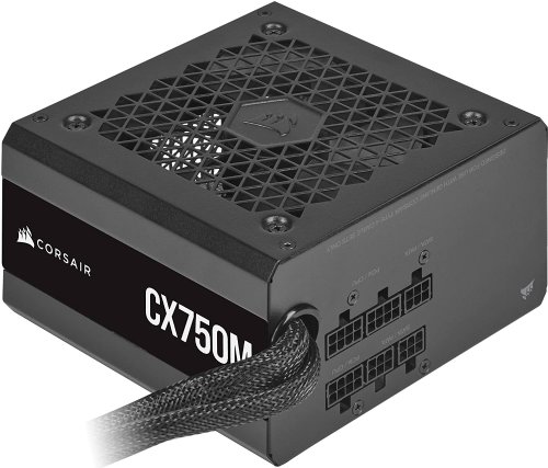 Corsair CX-M Series, CX750M, Modular Power Supply, 80 PLUS Bronze, Japanese capacitors deliver consistent and reliable power...(CP-9020222-NA)
