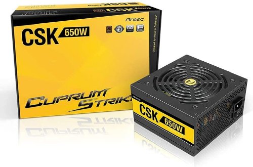 Antec Cuprum Strike Series CSK650 Bronze, 80 PLUS Bronze Certified, 650W with The CircuitShield Suite of Industrial-grade Protections, 120 mm Silent Fan, ATX 12V 2.31...