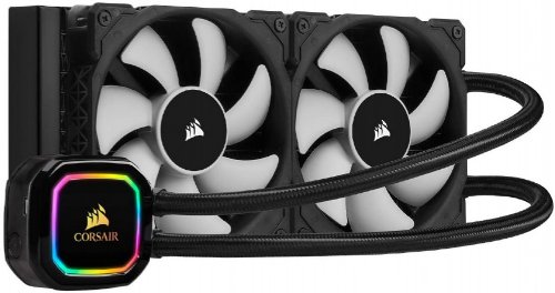Corsair iCUE H100i RGB PRO XT, 240mm Radiator, Dual 120mm PWM Fans, Software Control, Liquid CPU Cooler, incredible cooling performance...(CW-9060043-WW)