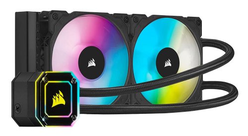 Corsair ICUE H100I ELITE Capellix CPU Cooler, Two 120mm Corsair ML RGB Magnetic Levitation PWM fan, Radiator Size is 240mm...(CW-9060046-WW)