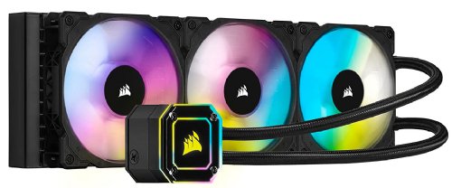 Corsair ICUE H150I Elite Capelix Liquid  Cooler, Three 120mm CORSAIR ML RGB Magnetic Levitation PWM fans, Radiator Size is 360mm... (CW-9060048-WW)