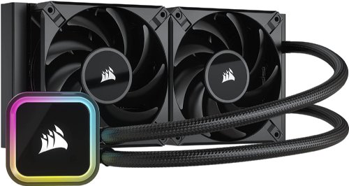 Corsair iCUE H100i RGB Elite Liquid CPU Cooler (16 Dynamic RGB LEDs, 120mm AF Elite Series FDB Fans, 240mm Radiator, iCUE Software Compatible...