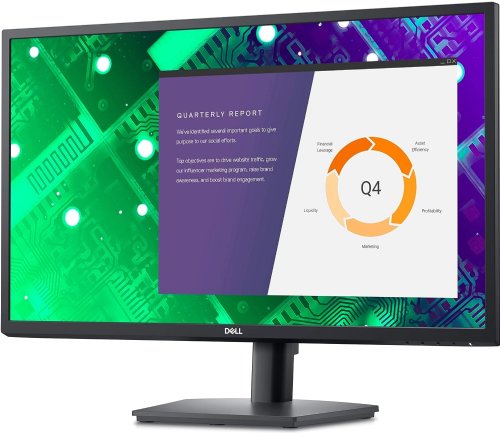 Dell 27" Monitor, LED-backlit, IPS, 16:9, 1920 x 1080 at 60 Hz, 8 ms (grey-to-grey normal); 5 ms (grey-to-grey fast), 16.7 million colours, HDMI, VGA, DisplayPort, Anti-glare...