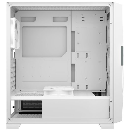 Antec Dark League DF700 Flux White, Mid Tower ATX Gaming Case, Flux Platform, 5 x 120mm Fans Included, ARGB & PWM Fan Controller, Tempered Glass Side...