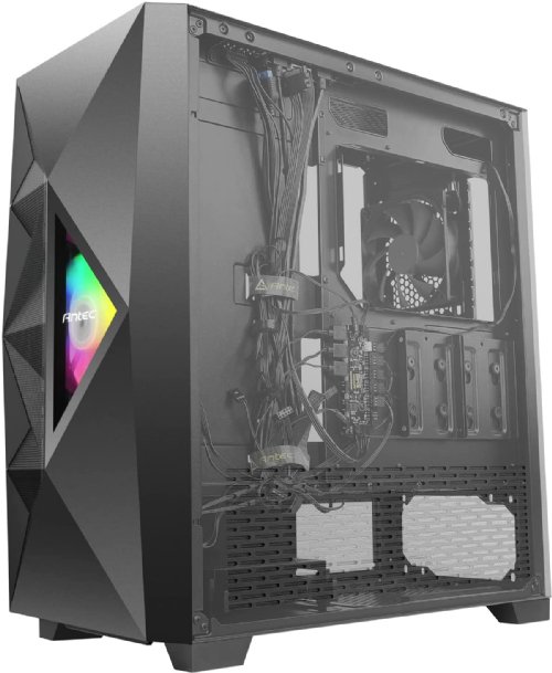 Antec Dark League DF800 FLUX, Mid Tower ATX Gaming Case, FLUX Platform, ARGB & PWM Fan Controller, Tempered Glass Side Panel, Mesh Front Mid-Tower ATX Gaming Case...