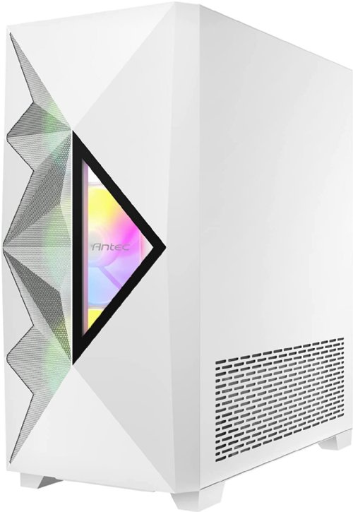 Antec Dark League DF800 FLUX White, Mid Tower ATX Gaming Case, FLUX Platform, 5 x 120mm Fans Included, ARGB & PWM Fan Controller, Tempered Glass Side Panel...
